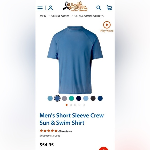 UV Skins men's rash guard- Size Small - Picture 5 of 6